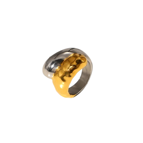 Anillo en Acero Inoxidable 304 – Diseño Entrelazado