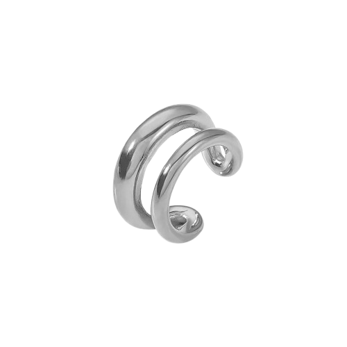 Ear Cuff en Forma de C – Estilo Simple y Clásico, Acero Inoxidable 304